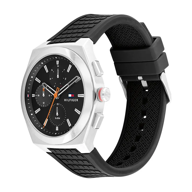 Tommy Hilfiger Harley Black Dial Leather Men's Watch Watch- 1791898